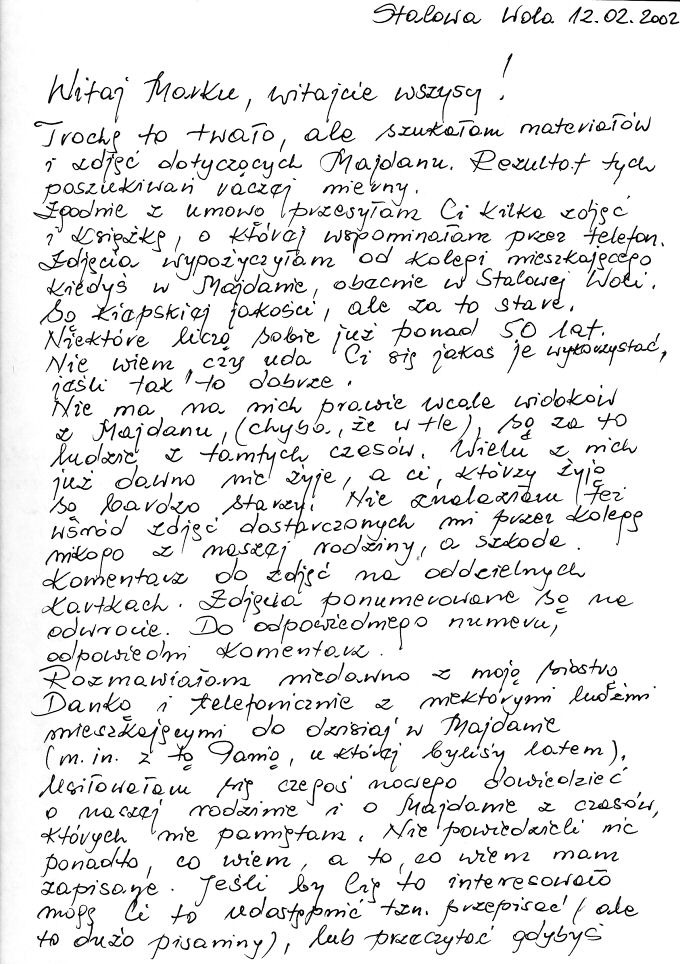 List Haliny Chciuk