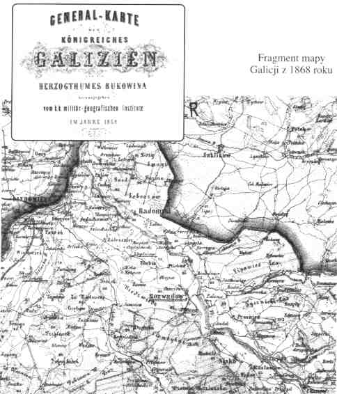 Galicja - mapka 1868r (powiksz!)