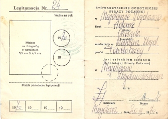 Legitymacja OSP A.M.Chciuka z 1970 r. (kliknj, aby powikszy)