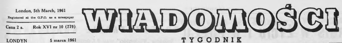 Logo Wiadomoci 1961